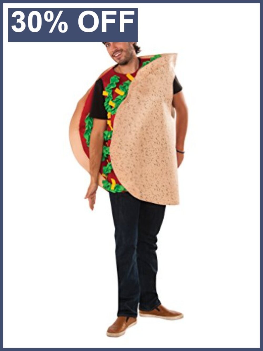 Rubies Adult Taco Costume Foam Tunic Halloween Cosplay